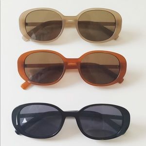 Vintage 90s Wide Oval Sunglasses